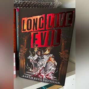 Long Live Evil by Sarah Rees Brennan - Red and Black Cover Fairyloot edition